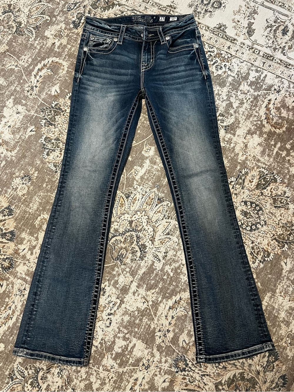 Miss me Embellished Light Blue Women’s Jeans - Picture 3 of 4